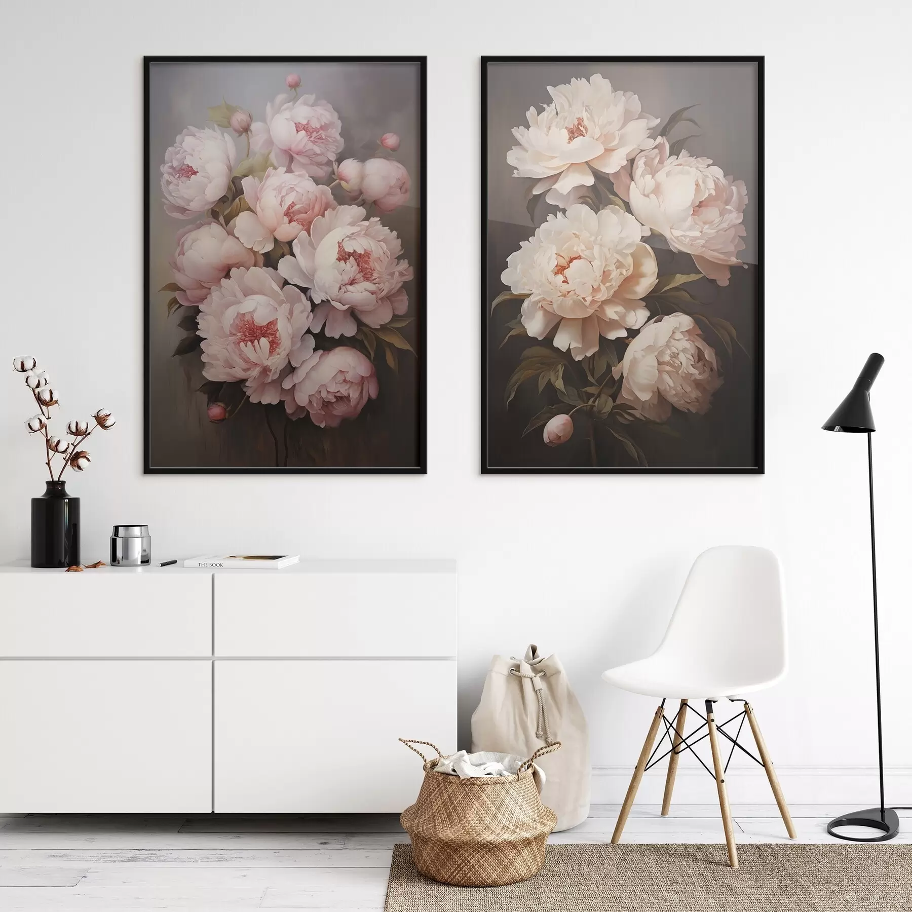 Fotobehang Fijne pioenrozen d00598