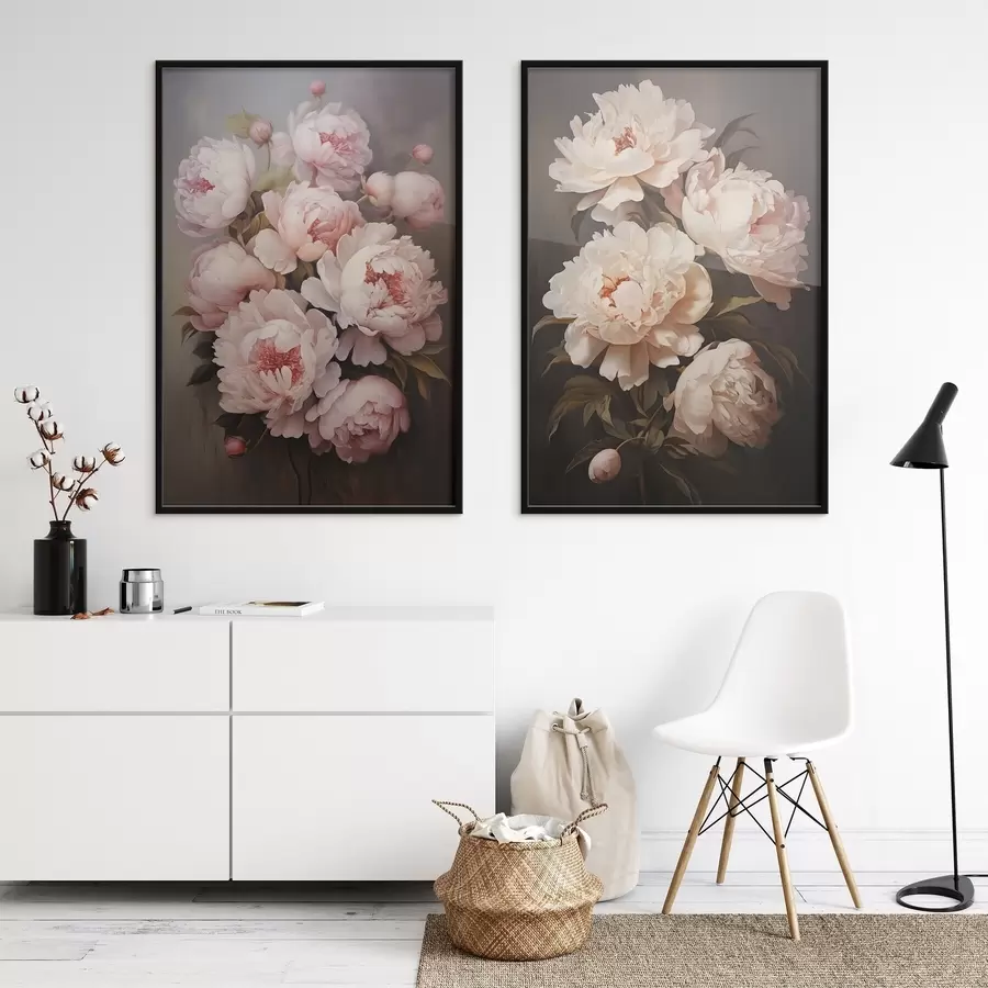 Fotobehang Fijne pioenrozen d00598