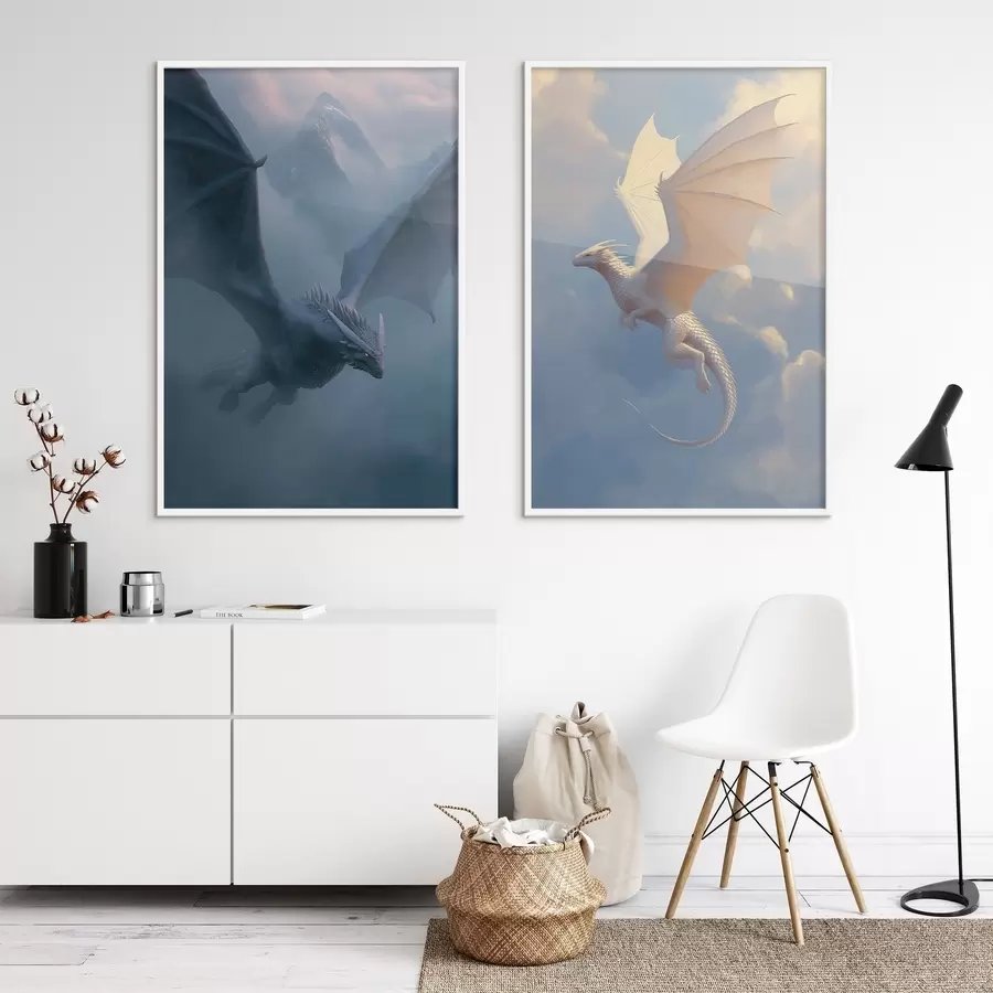 Fotobehang Draken in de lucht d00600