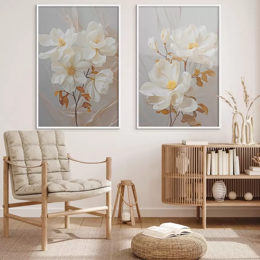 Fotobehang Gevoelige abstracte bloemen d00611