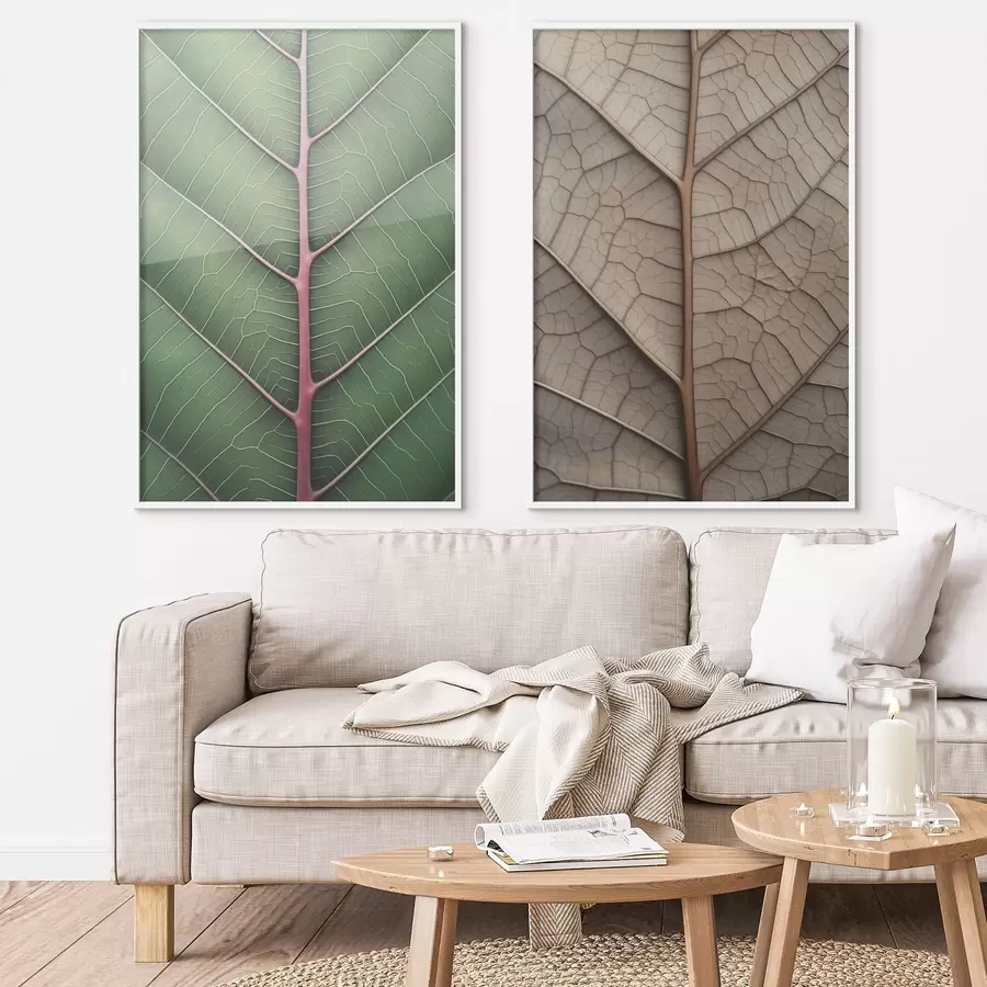 Fotobehang Geaderd blad d00663