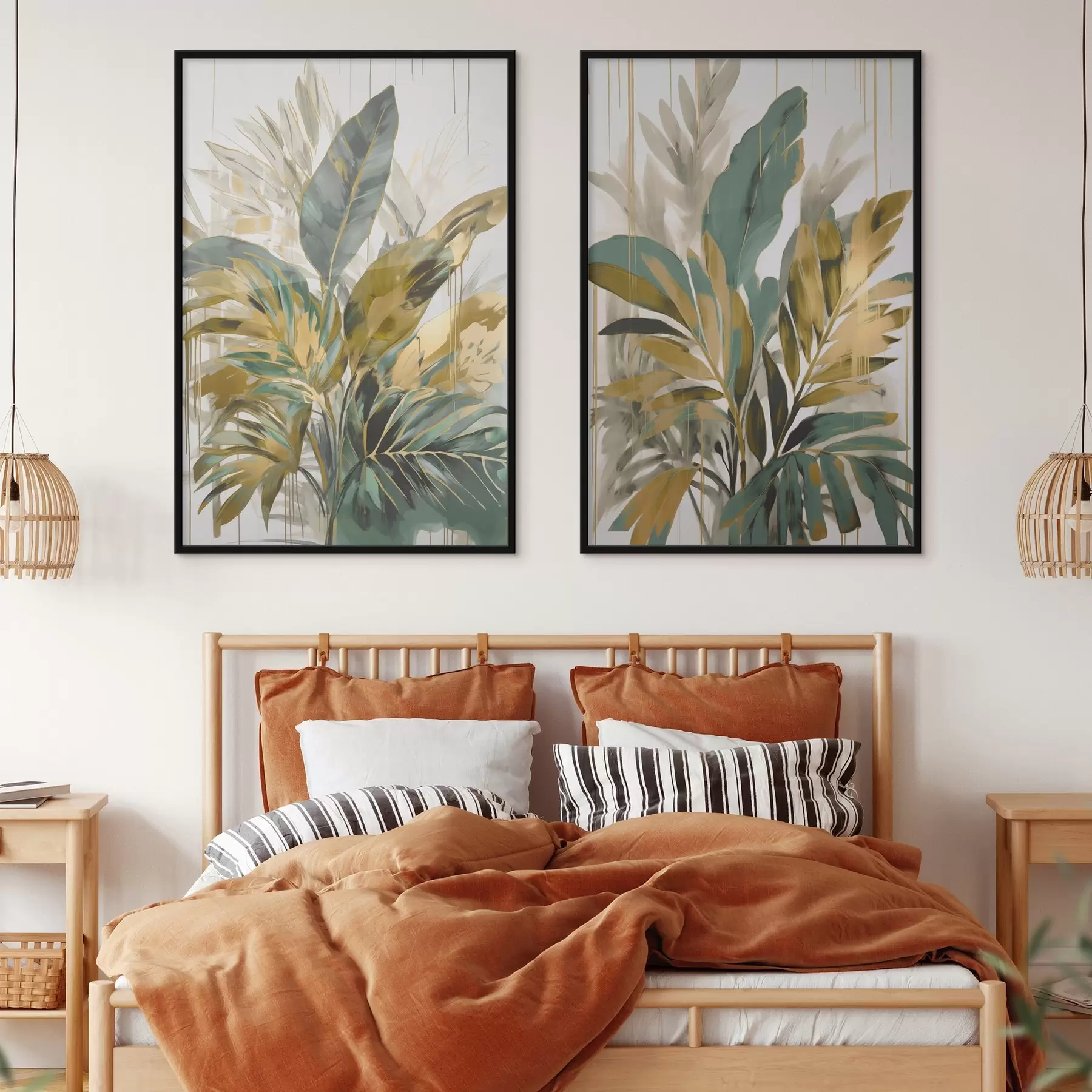 Fotobehang Abstracte tropische bladeren d00671