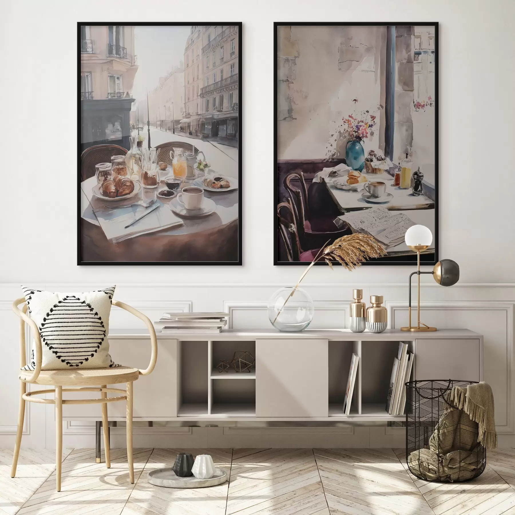 Fotobehang ontbijt in Parijs d00736