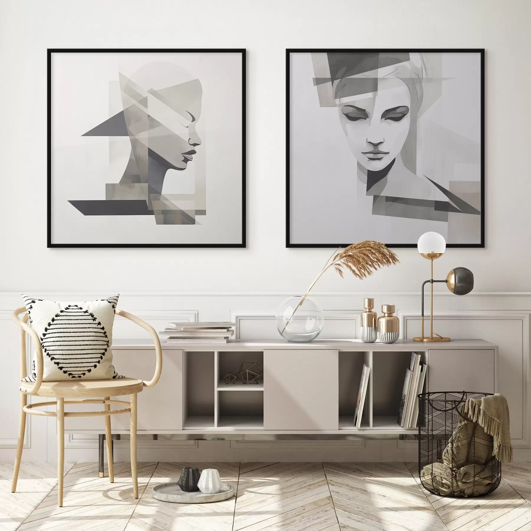 Fotobehang Abstract portret d00753