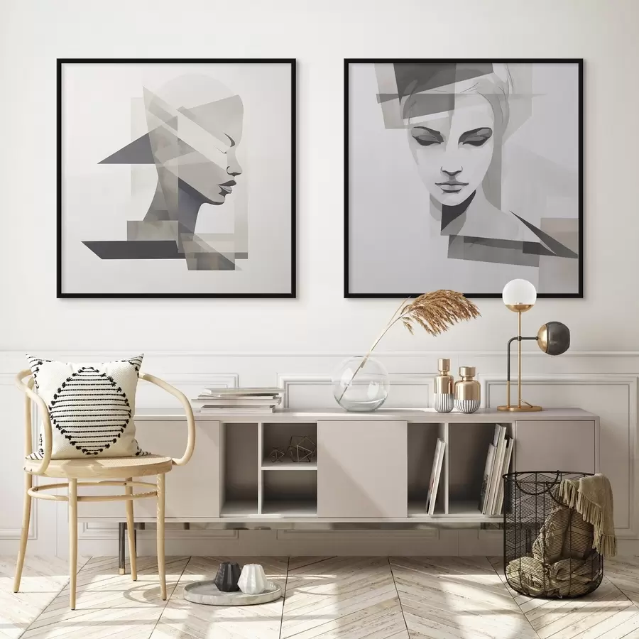 Fotobehang Abstract portret d00753