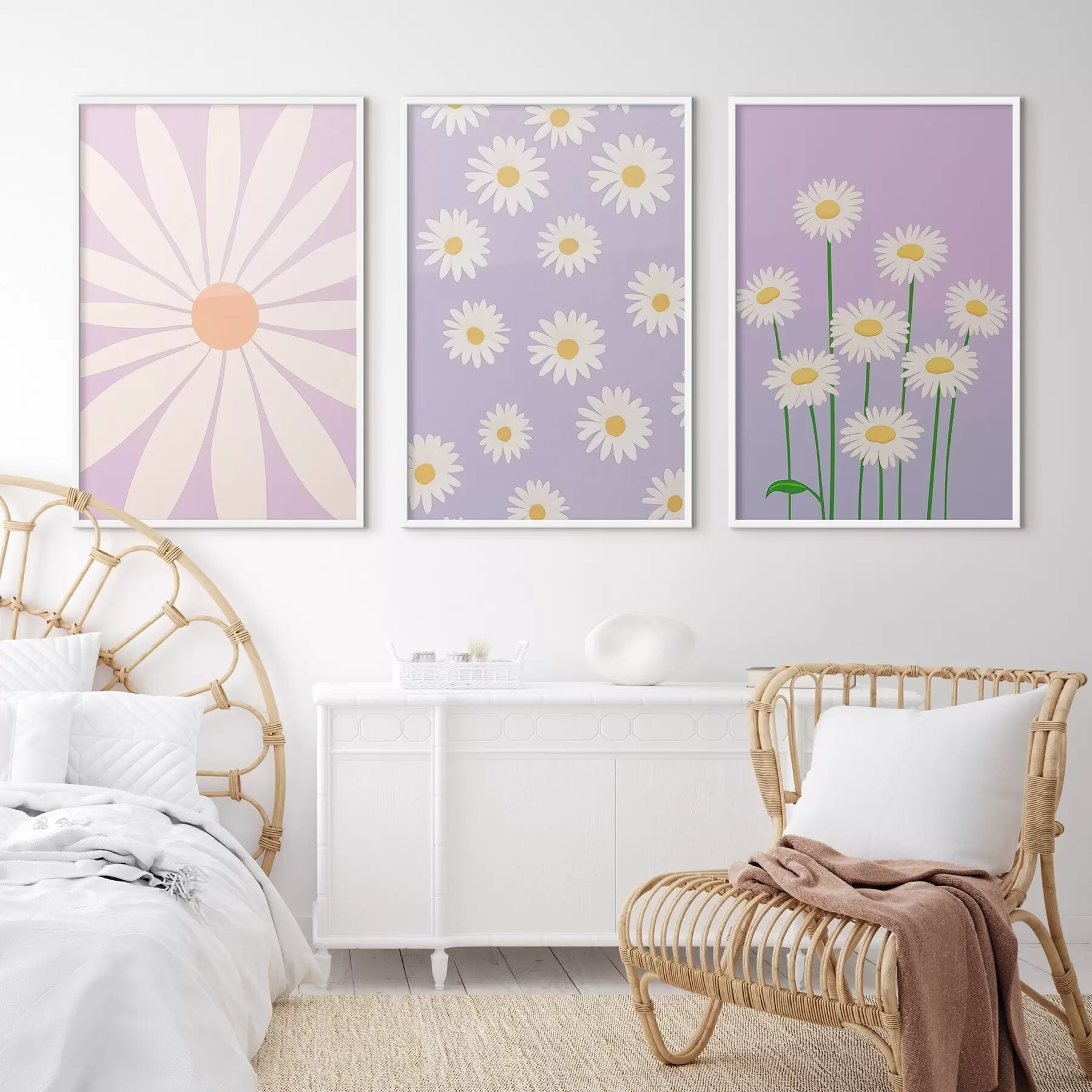 Fotobehang Madeliefjes d00756