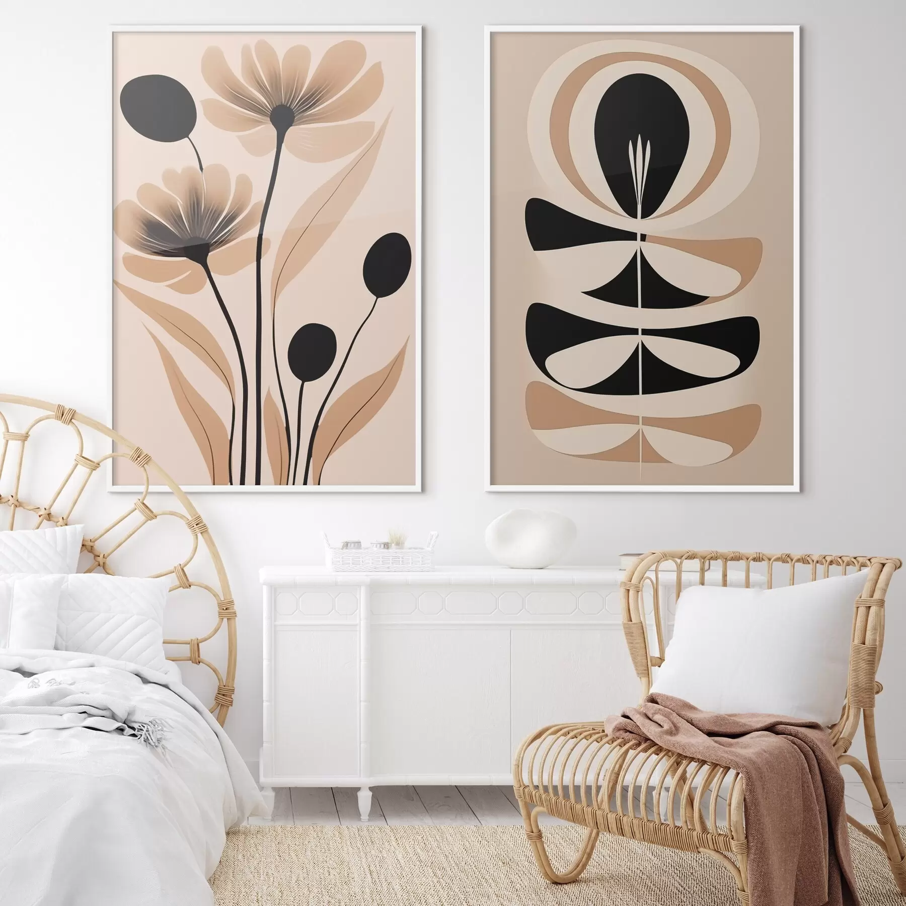 Fotobehang Abstracte bloemen d00773