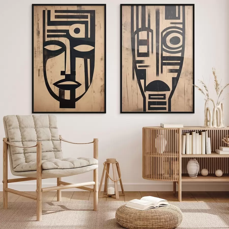 Fotobehang Abstracte maskers d00776