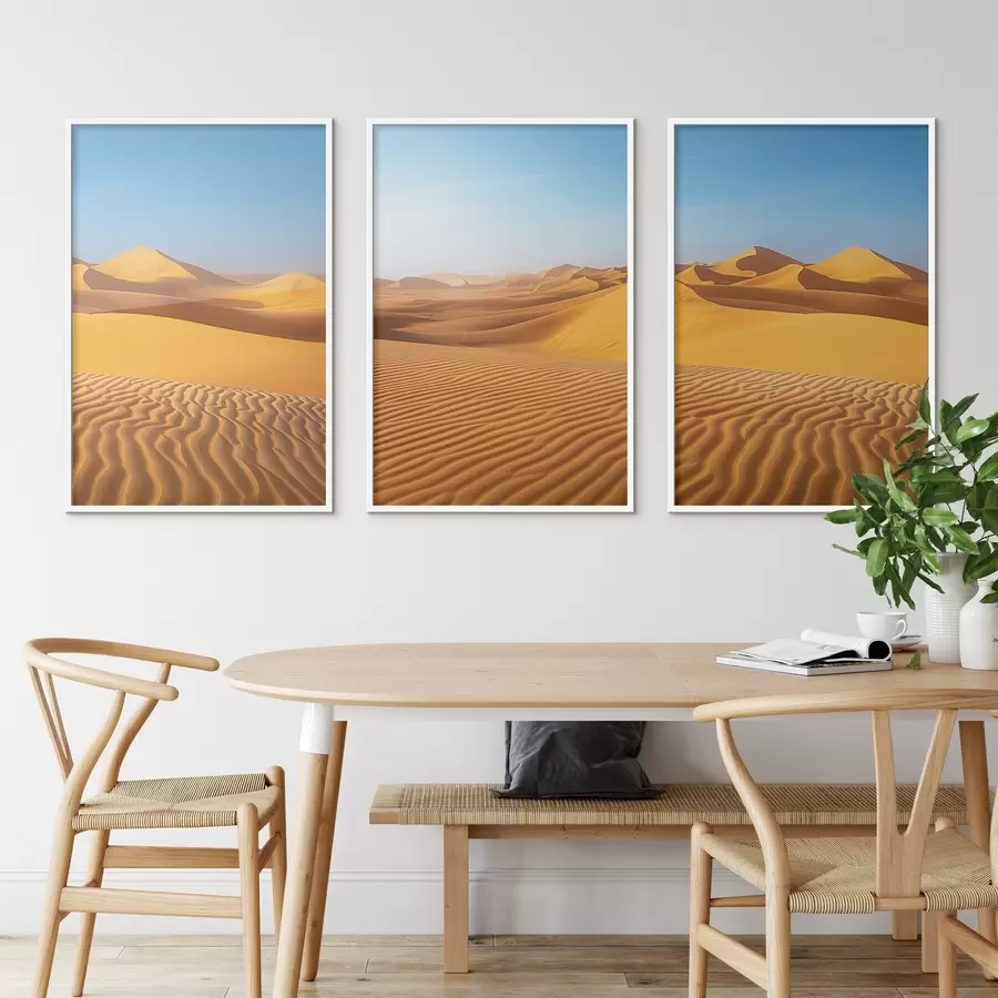 Fotobehang Blauwe lucht in de woestijn d00786