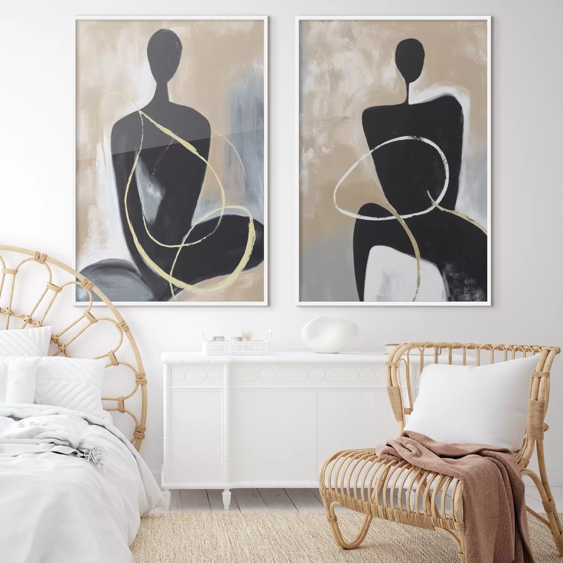 Fotobehang Abstracte silhouetten d00719