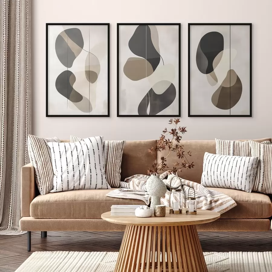 Fotobehang Zwevende abstracte vormen d00777