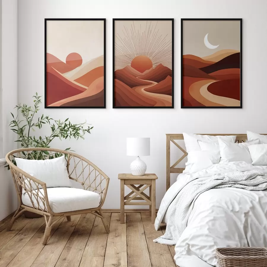 Fotobehang Abstracte zon in lijnen d00606