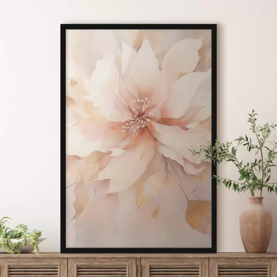 Fotobehang Grote abstracte bloem f47444