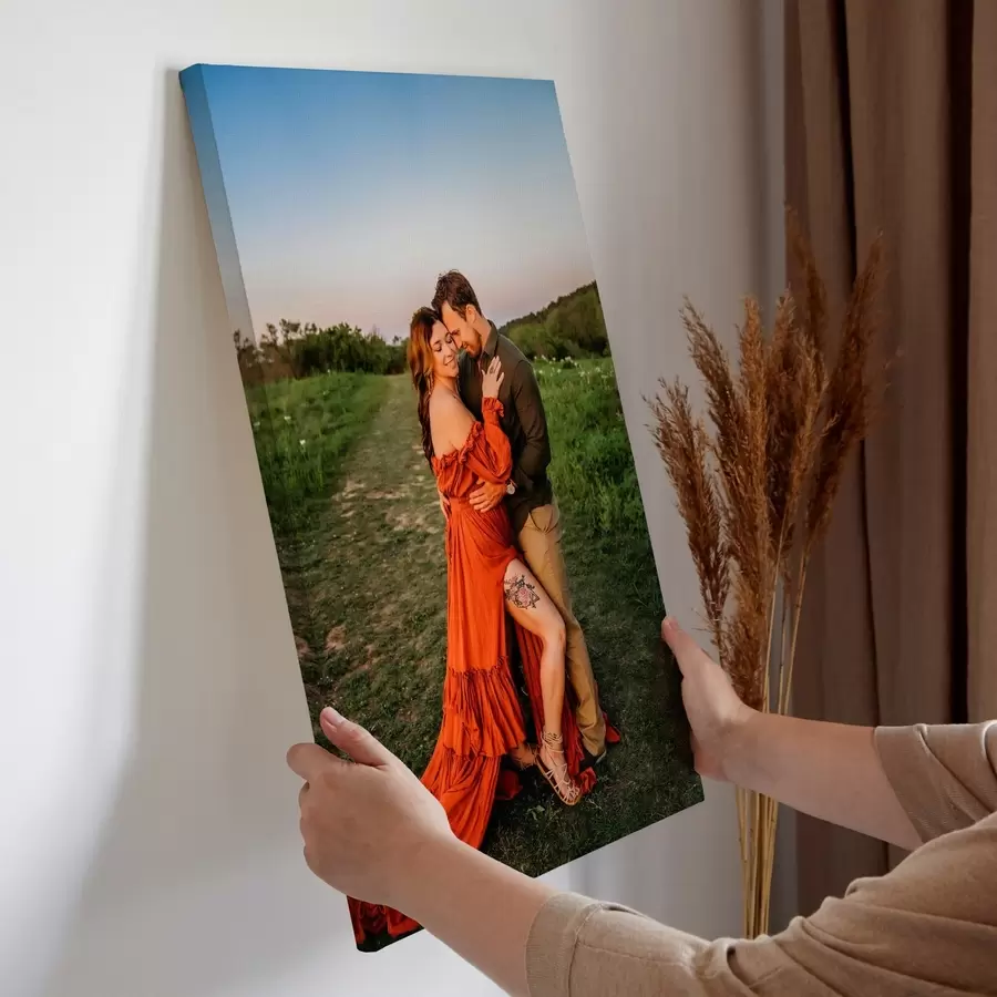  Schilderijen Cadeau voor een stel op basis van een foto op canvas s47198