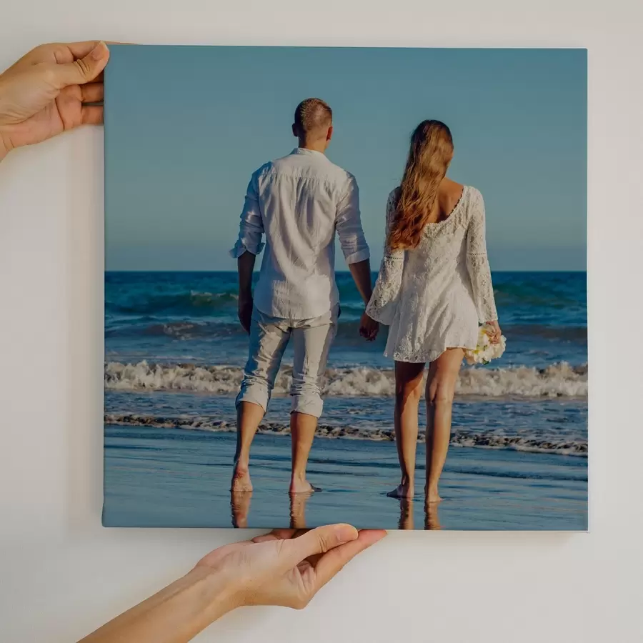  Schilderijen Cadeau voor een stel op basis van een foto op canvas s47202