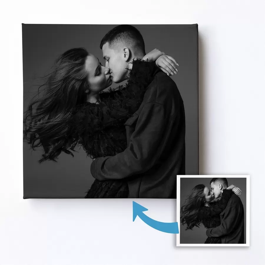  Schilderijen Romantisch cadeau voor een stel op basis van een foto s47206