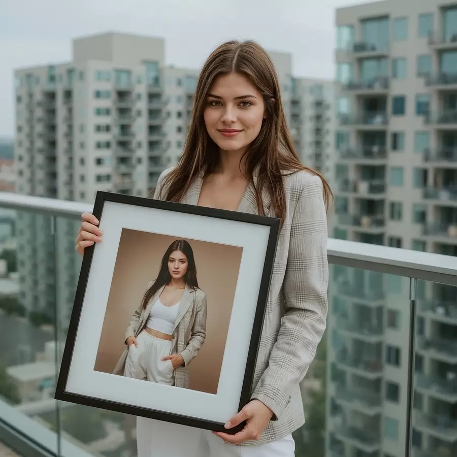  Schilderijen Portret van je eigen foto aan de muur s47159