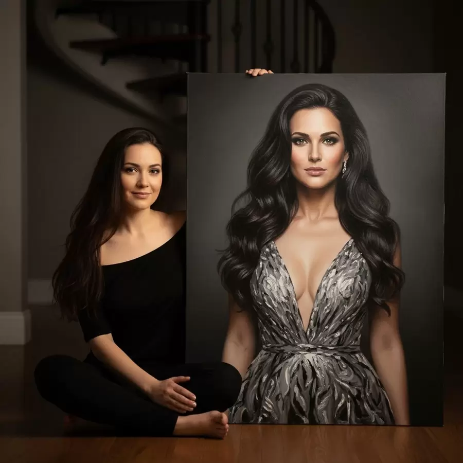  Schilderijen Groot portret van een foto voor aan de muur s47160