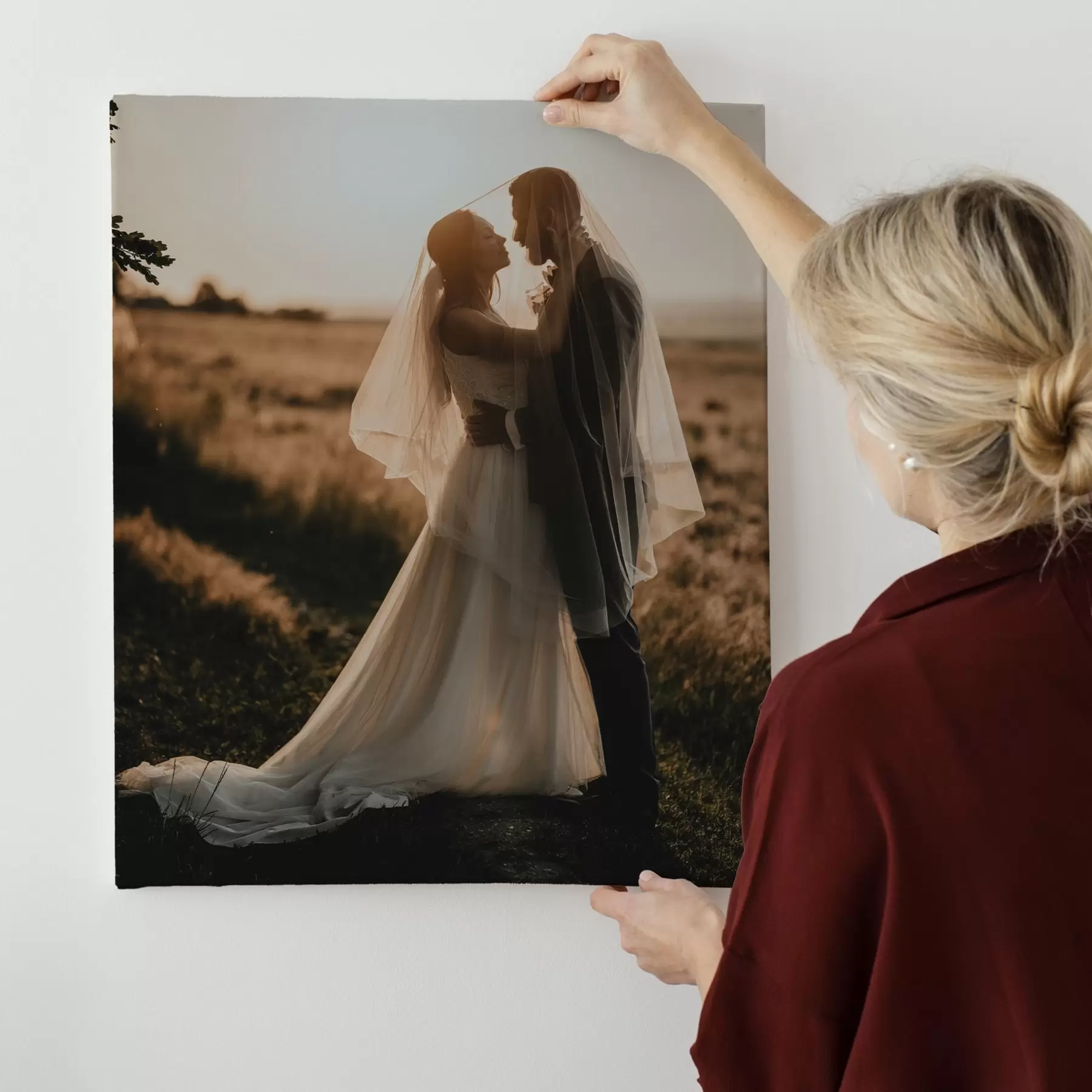  Schilderijen Trouwfoto op canvas s47161