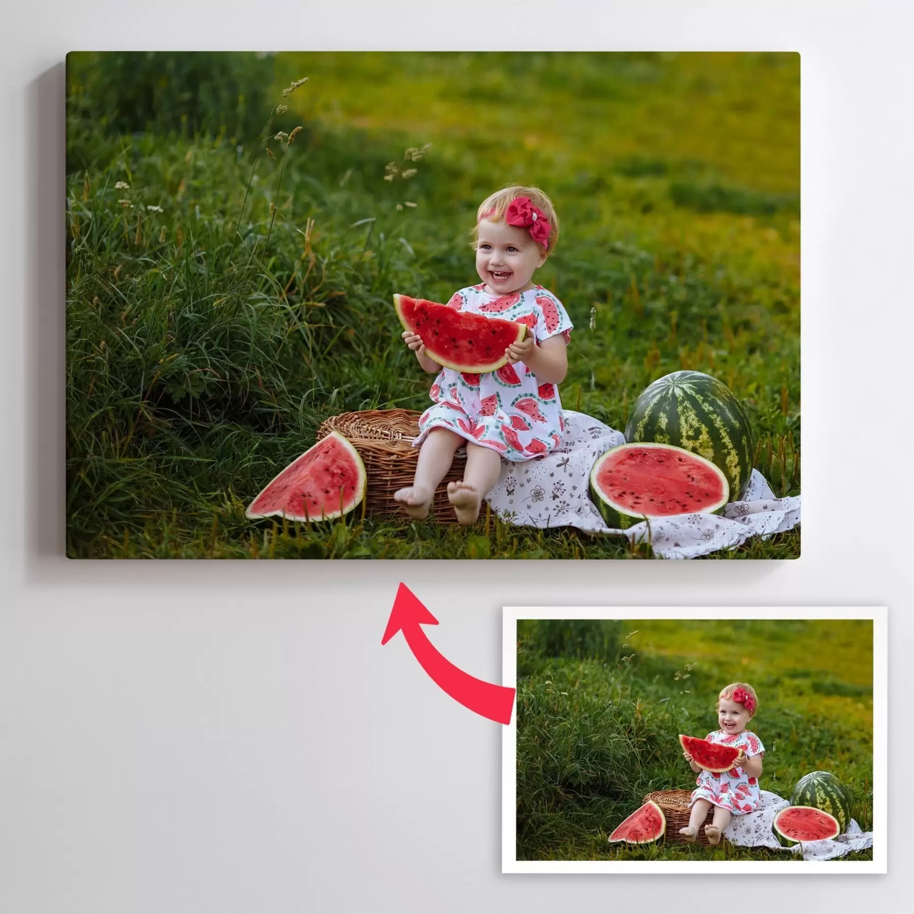  Schilderijen Een foto van uw kind op canvas s47187