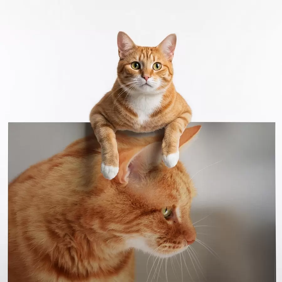  Schilderijen Foto van uw kat op canvas s47194