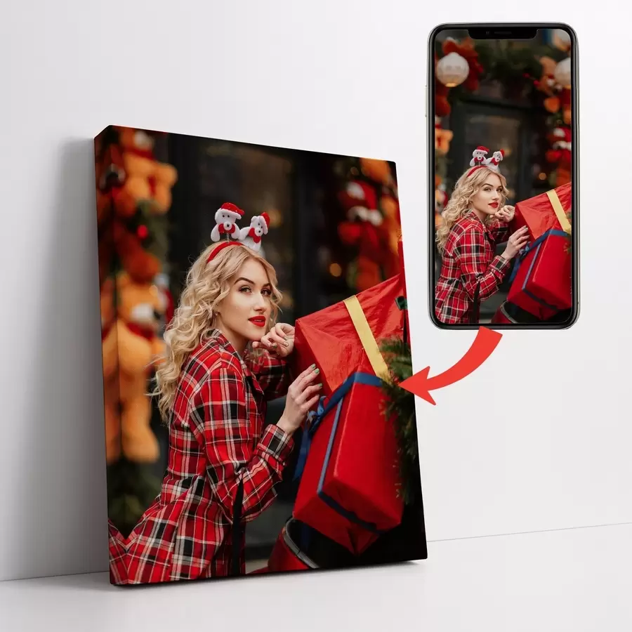  Schilderijen Feestelijke afbeelding gebaseerd op een foto voor een meisje s47196