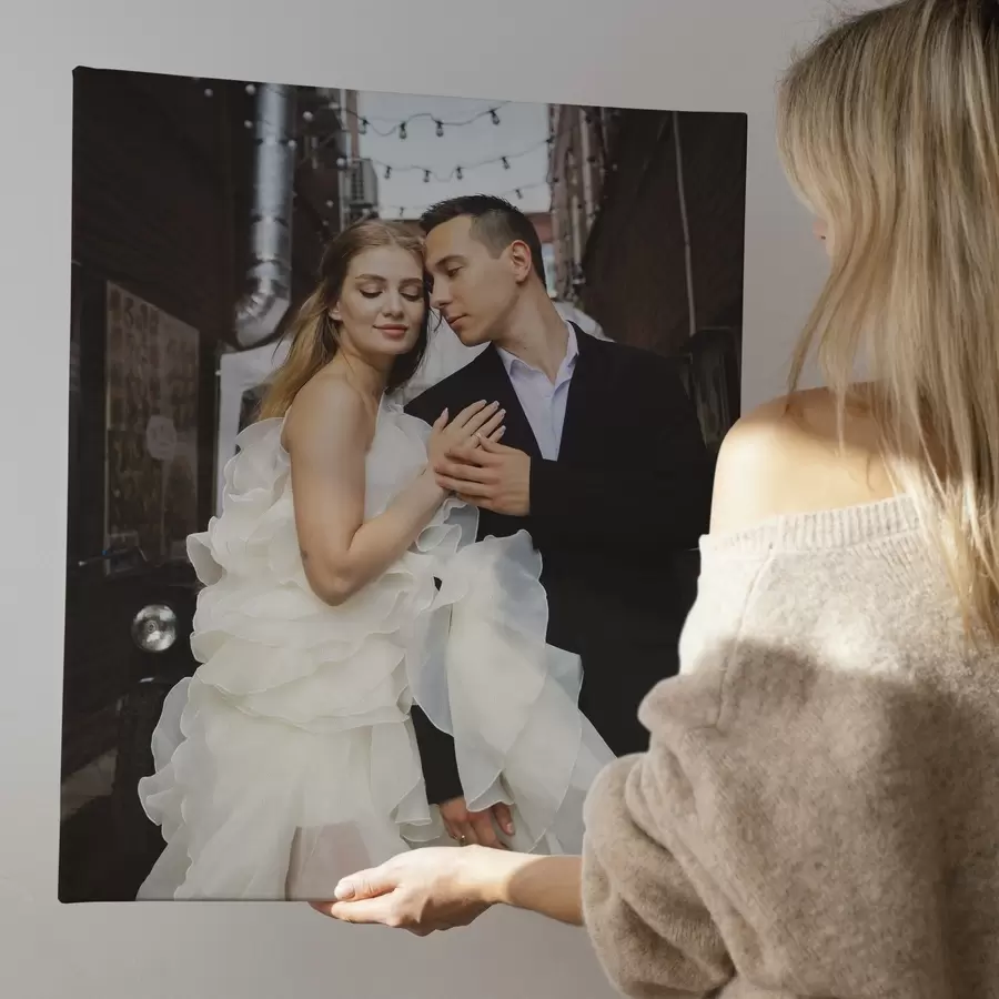  Schilderijen Trouwfoto op canvas s47209