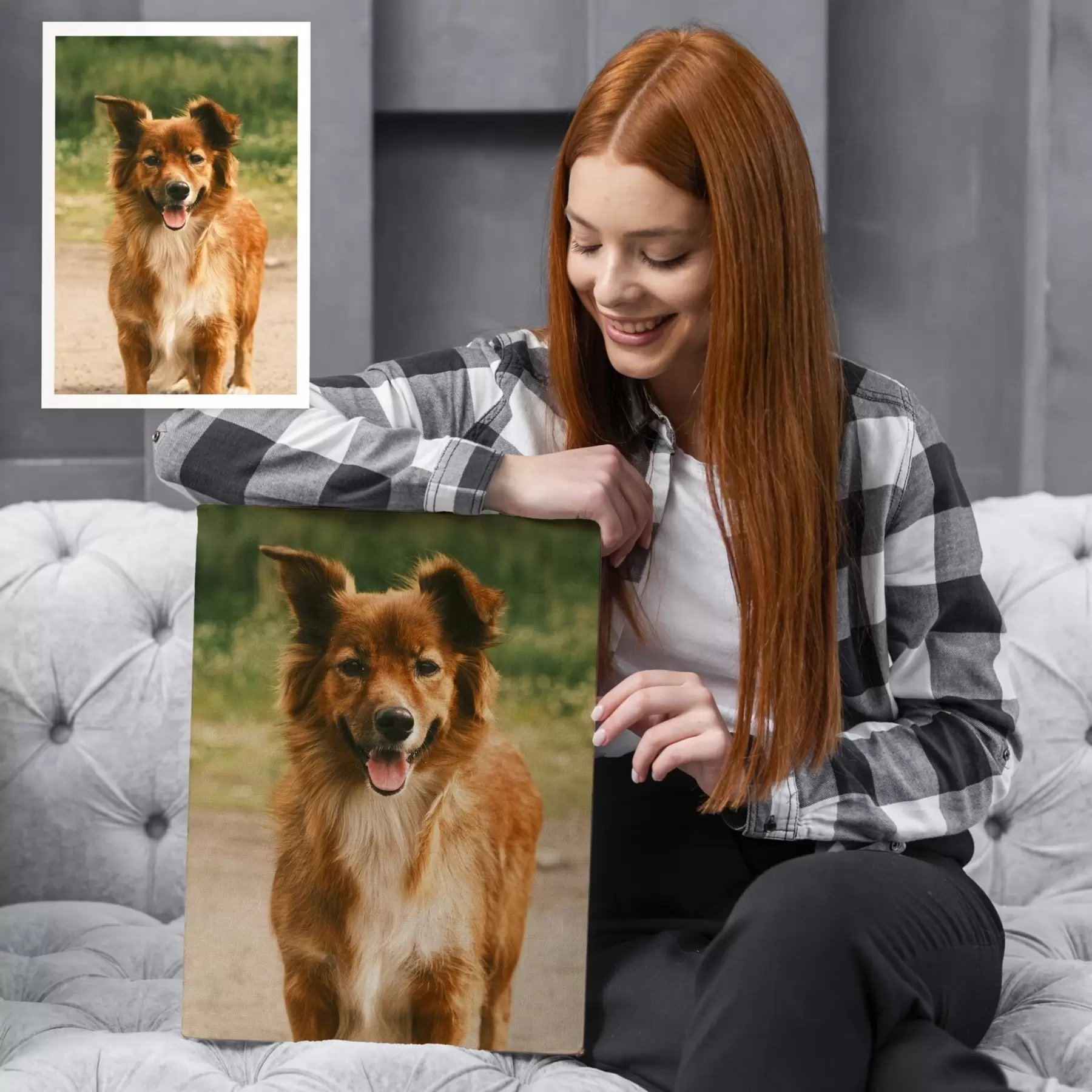  Schilderijen Uw hond op maat gemaakt op basis van uw foto s47214