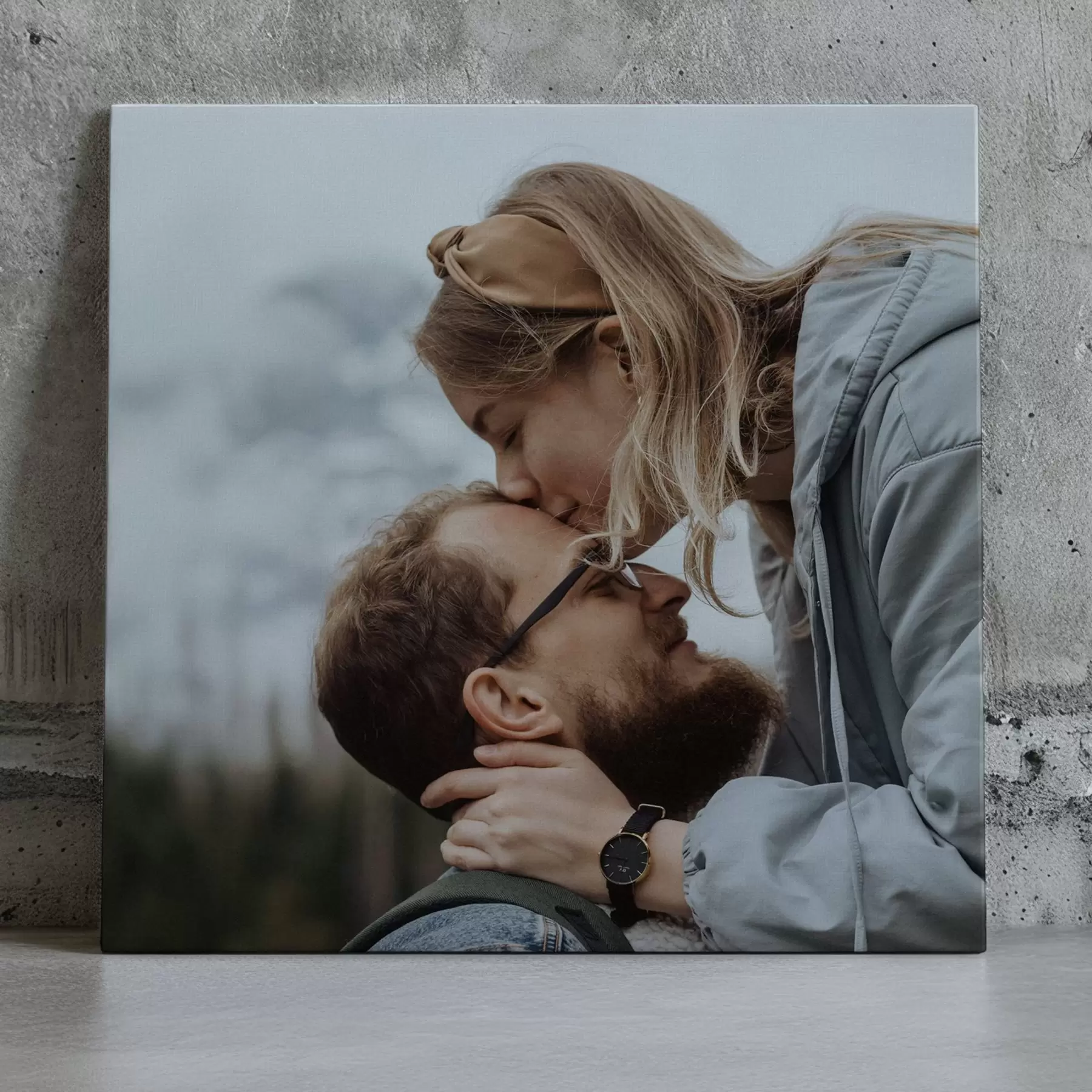  Schilderijen Cadeau voor een stel op basis van een foto op canvas s47215