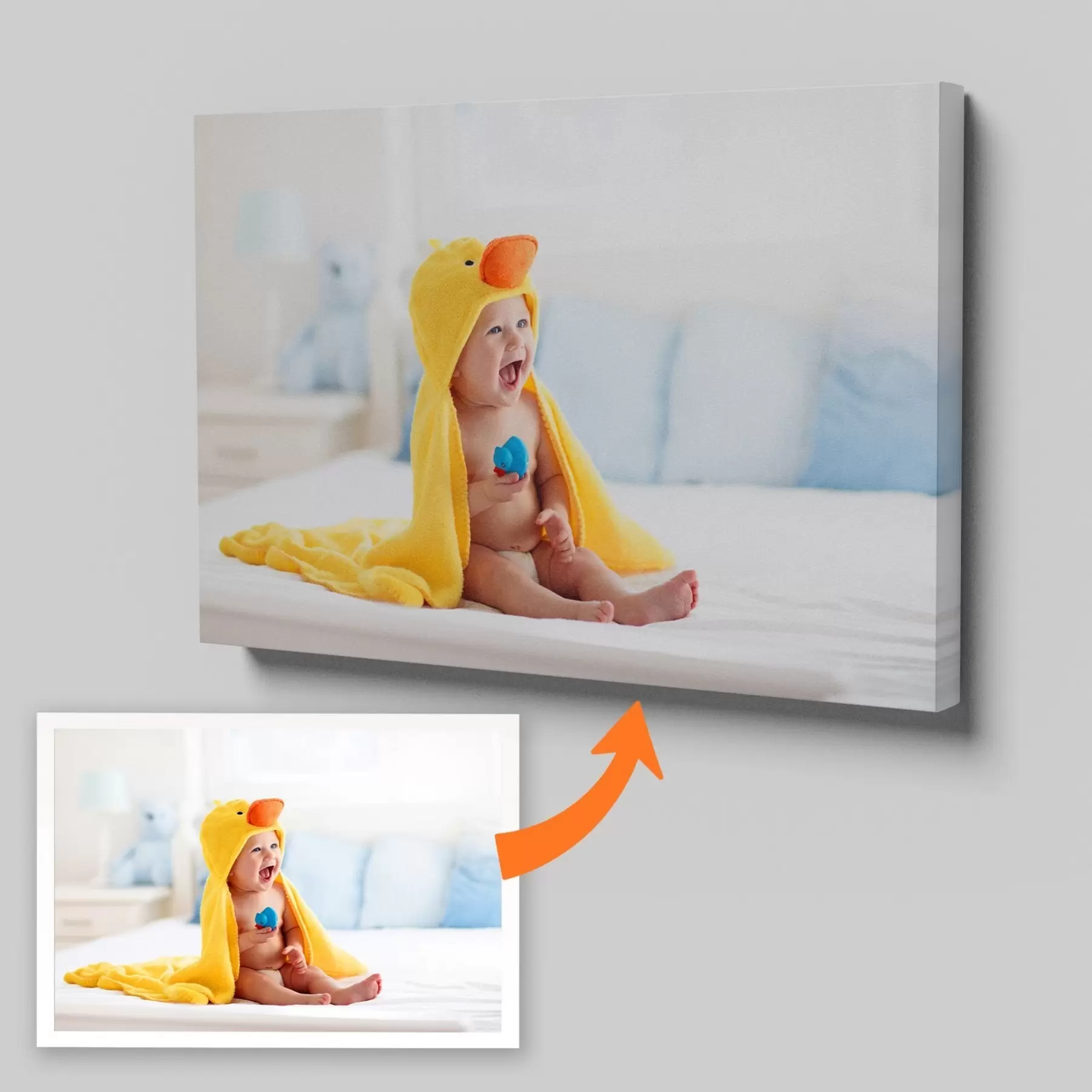  Schilderijen Een foto van uw kind op canvas s47213