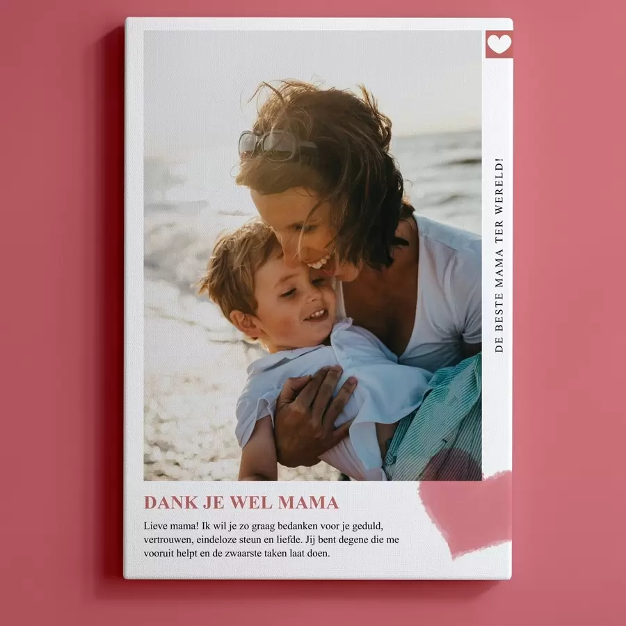  Schilderijen Fotocollage op canvas als cadeau voor mama s47542