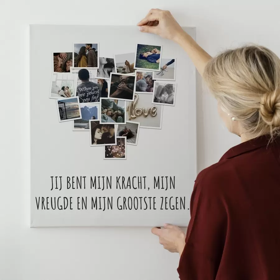  Schilderijen Fotocollage op canvas voor een verjaardag van jouw foto s47578
