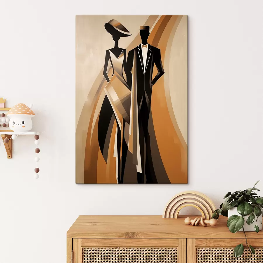  Schilderijen Abstract koppel s47357