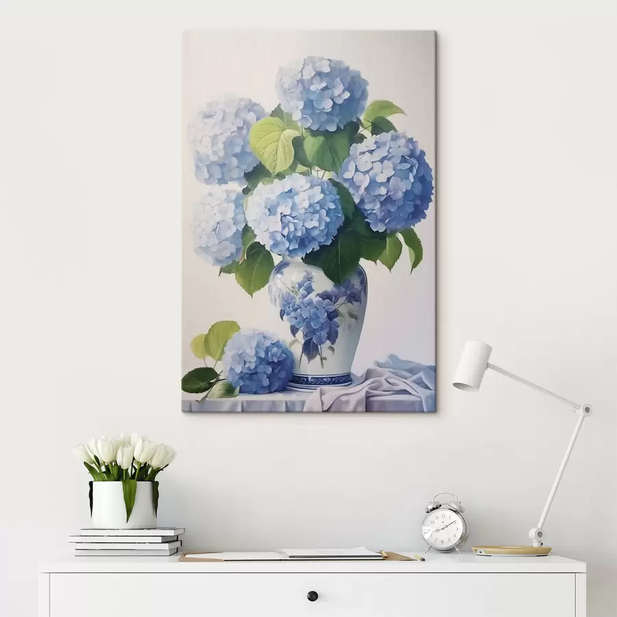  Schilderijen Hortensia's in een vaas s47360
