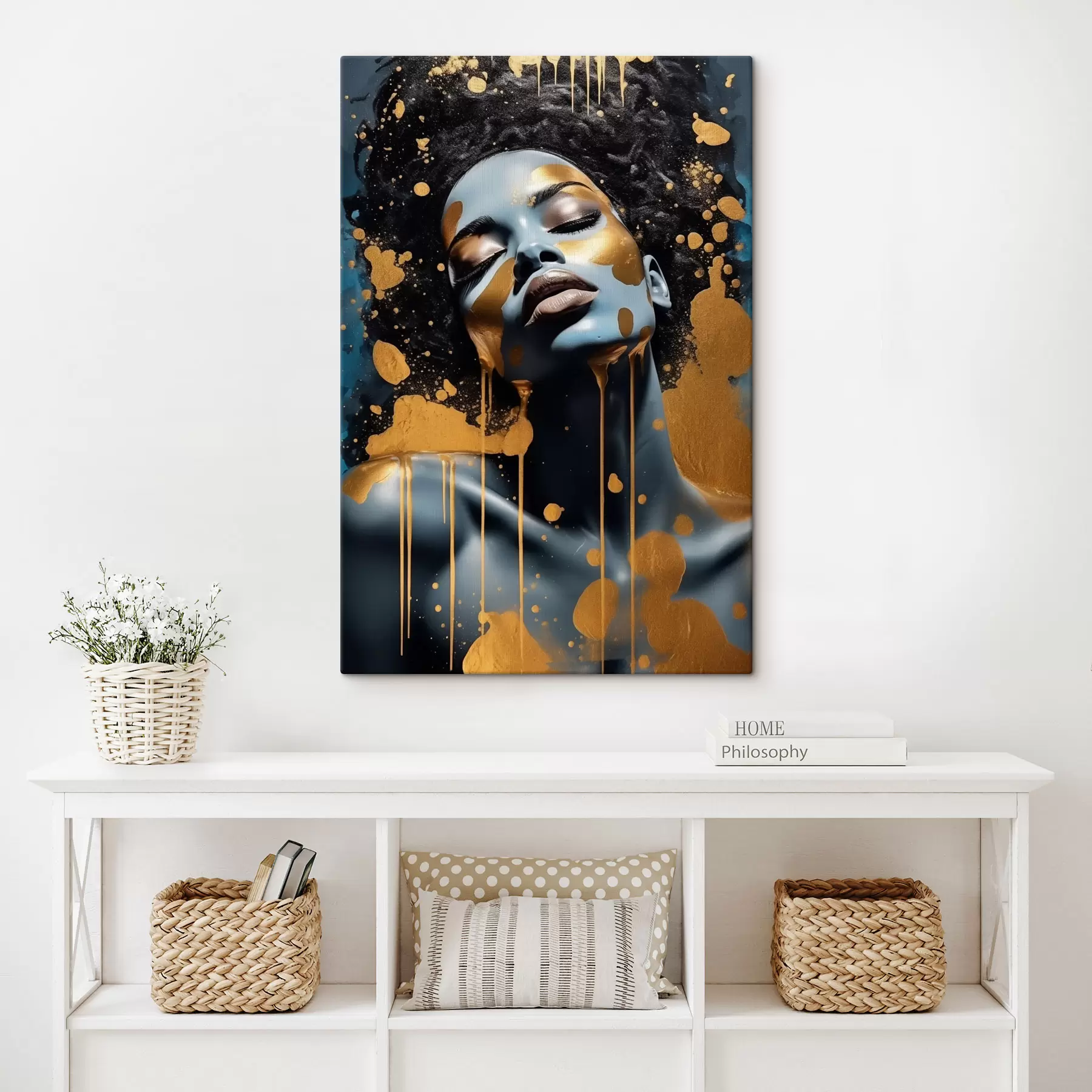  Schilderijen Abstracte bloem s47381