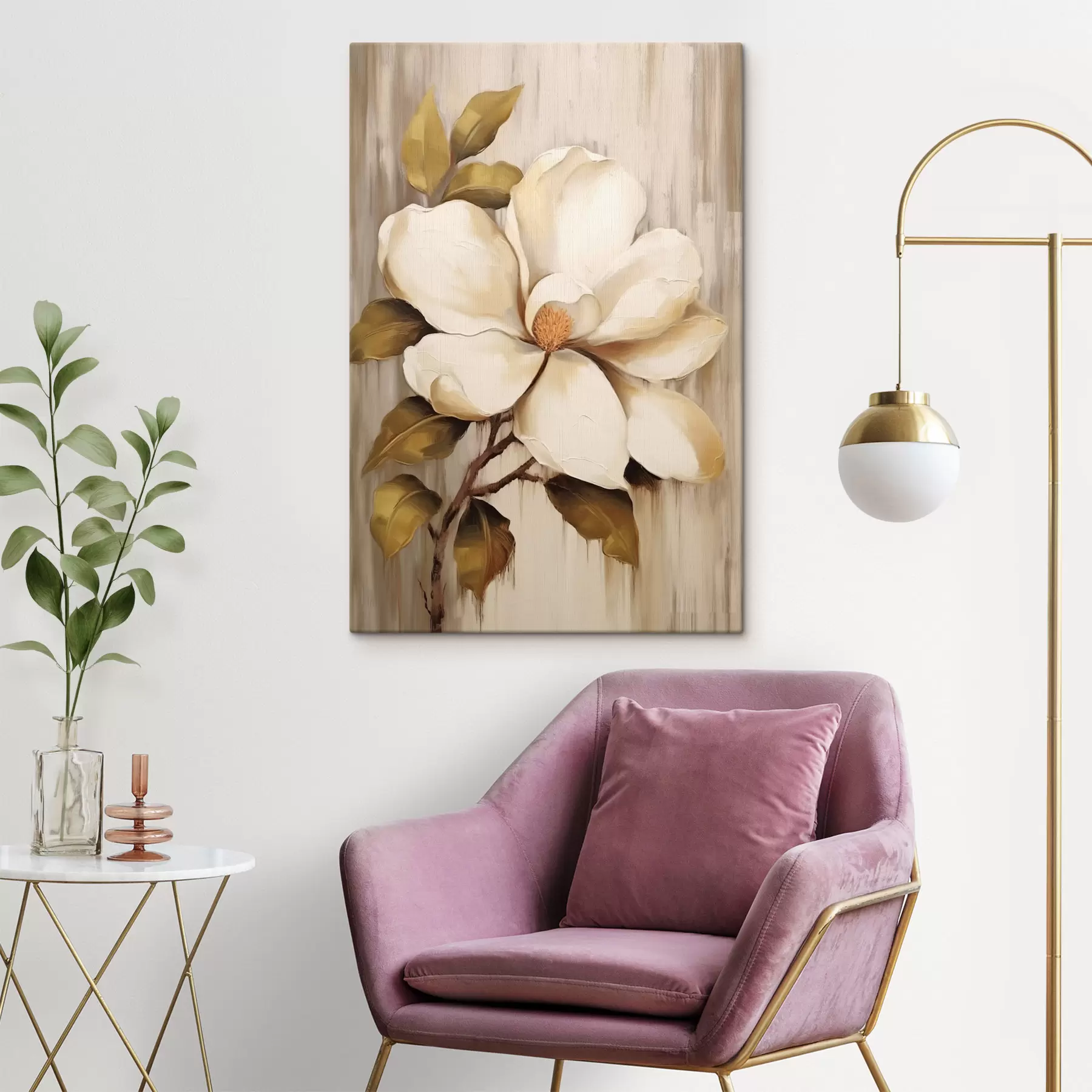  Schilderijen Abstracte bloem s47382