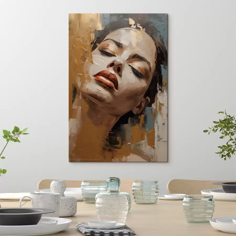  Schilderijen Abstract portret van een meisje s47392