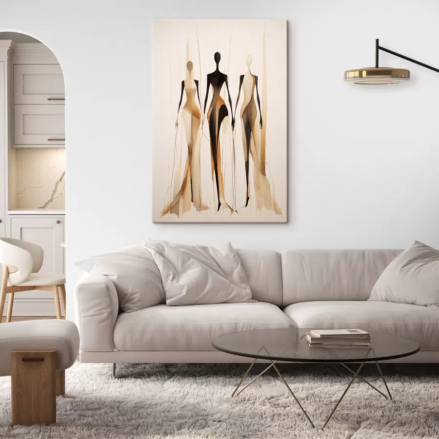  Schilderijen Drie silhouetten s47401