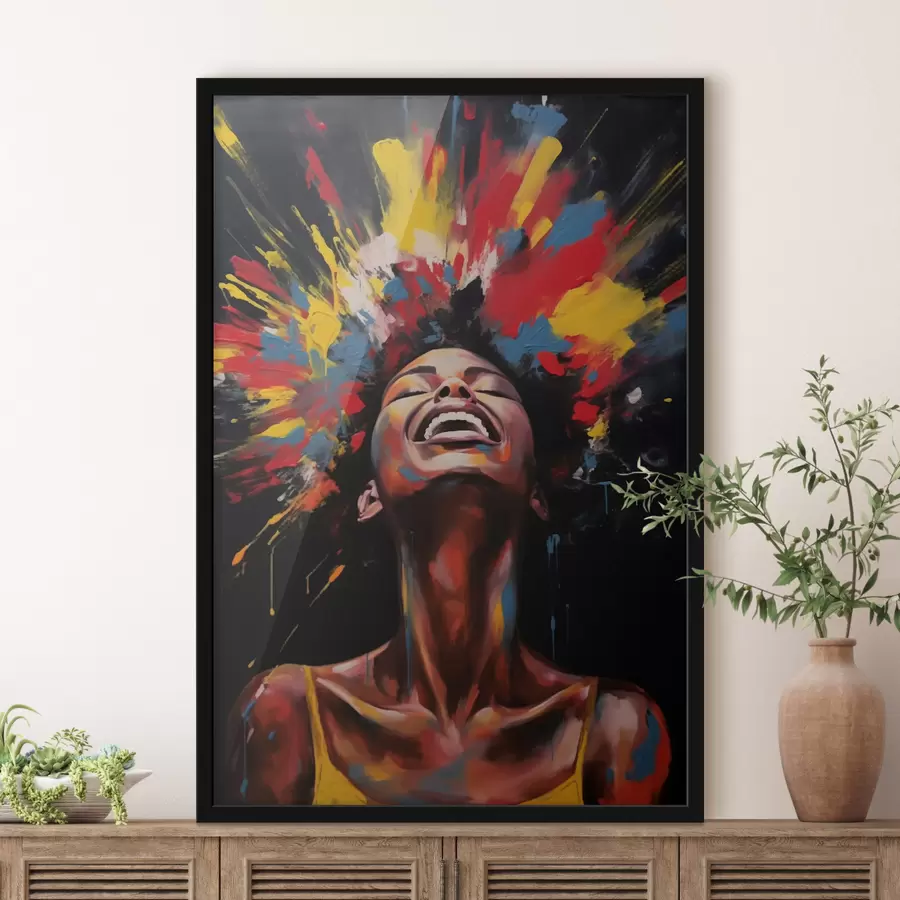 Fotobehang Kleurrijke explosie van verf f47368