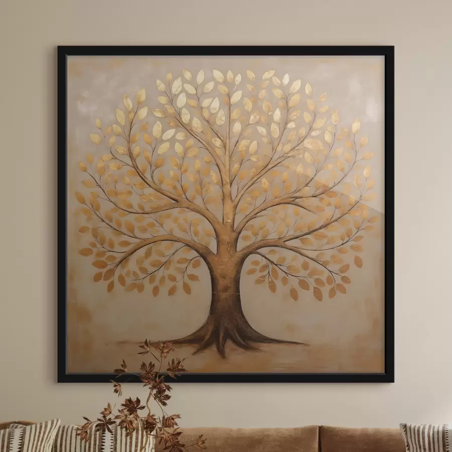 Fotobehang Luipaard in een sjaal f47371