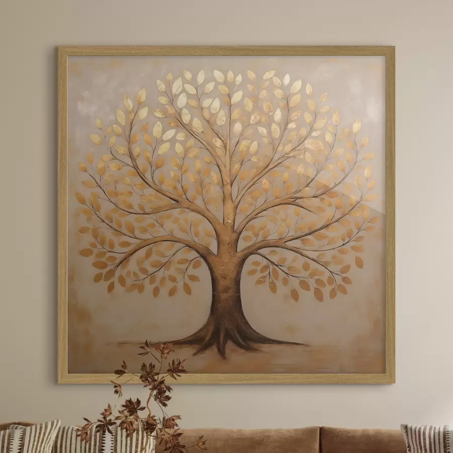 Fotobehang Luipaard in een sjaal f47371