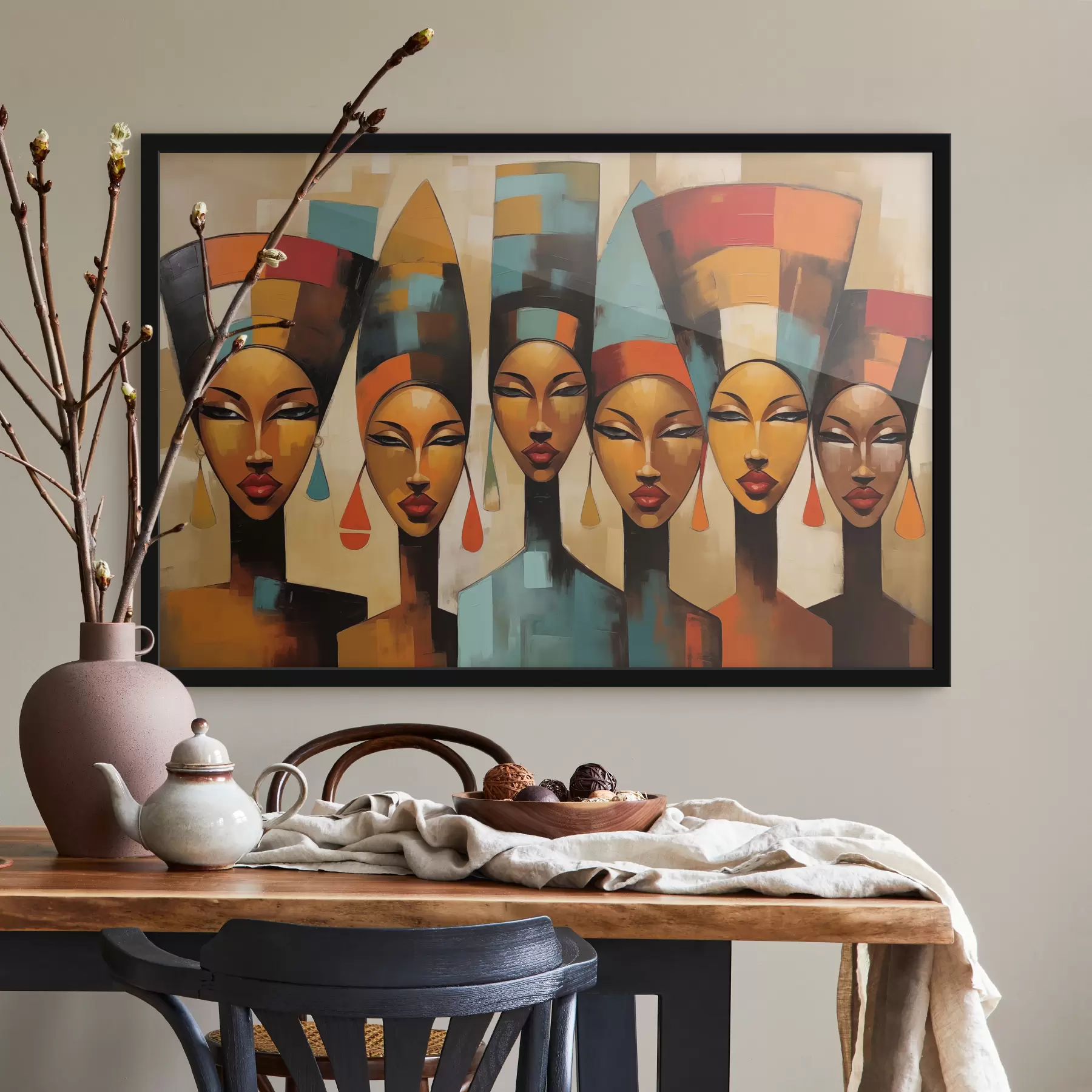 Fotobehang Afrikaans portret van vrouwen f47387