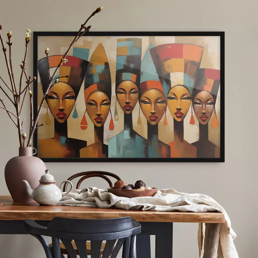 Fotobehang Afrikaans portret van vrouwen f47387