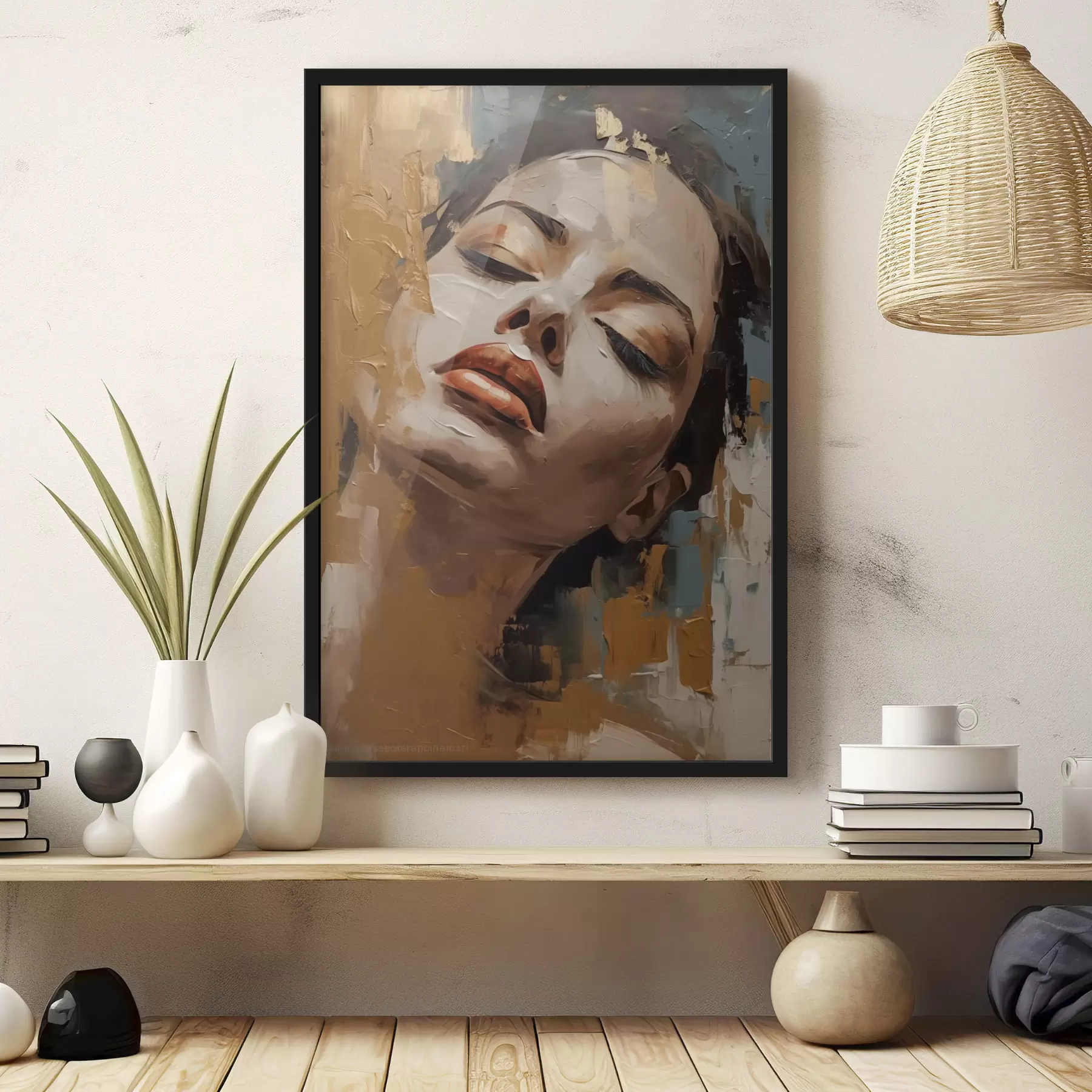 Fotobehang Abstract portret van een meisje f47392