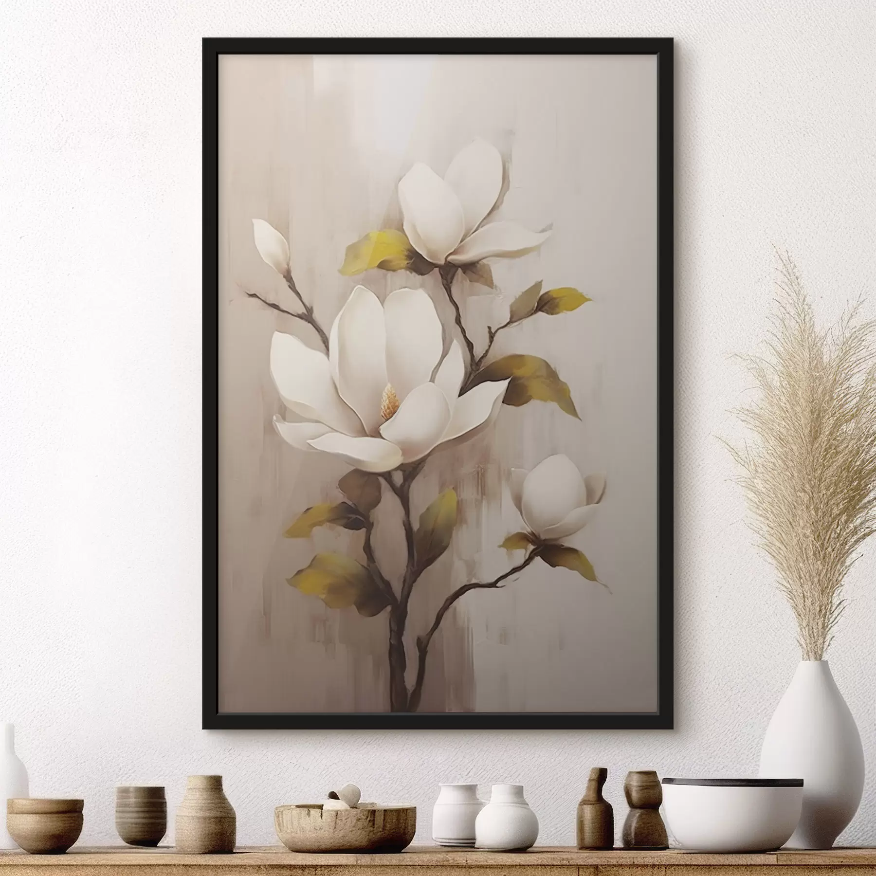 Fotobehang Tak met bloemen f47393