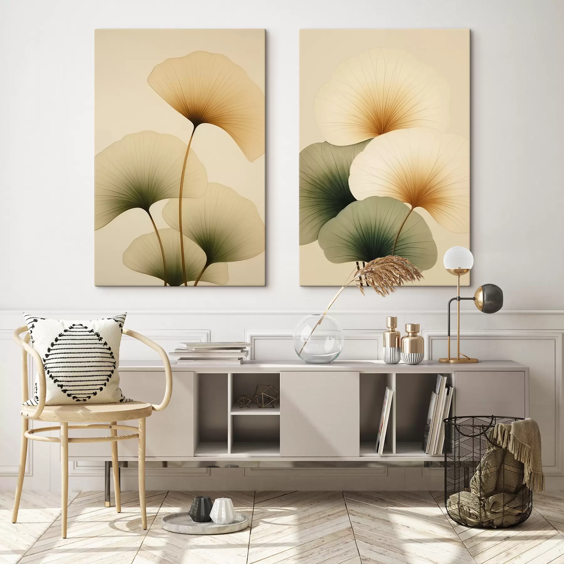  Schilderijen Ginkgobladeren m01213