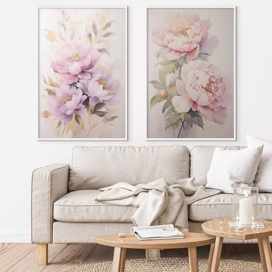 Fotobehang Boeket imitatie van schilderij d01080