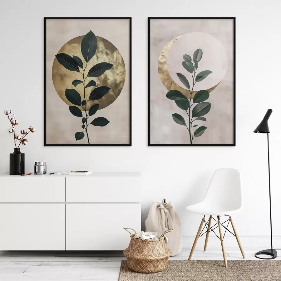 Fotobehang Zonsopgang en maan d01139