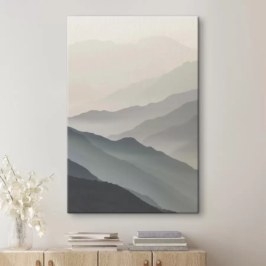  Schilderijen Bergen in de mist s47619