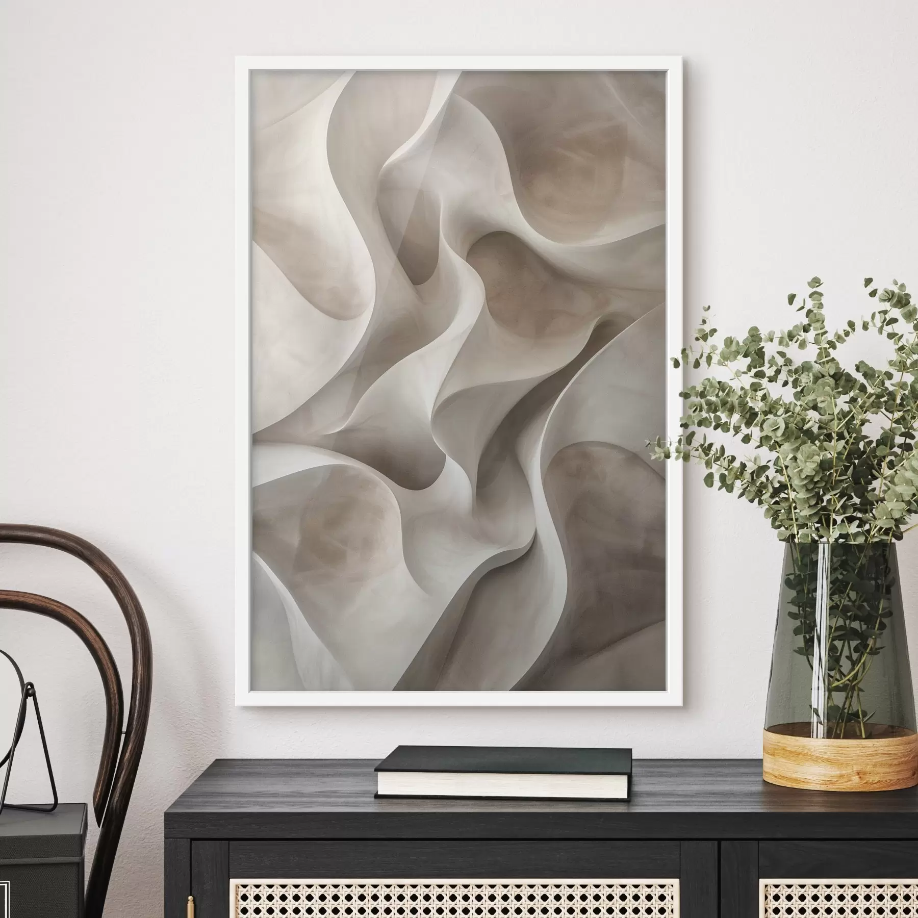 Fotobehang Imitatie van volumetrische golven f47629